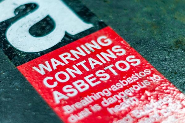 Asbestos Sticker
