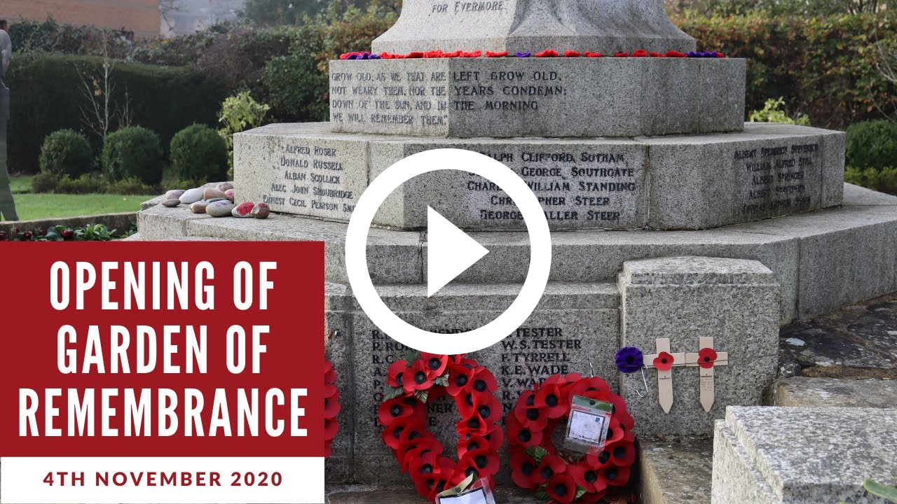 Opening of Garden of Remembrance 4th November 2020