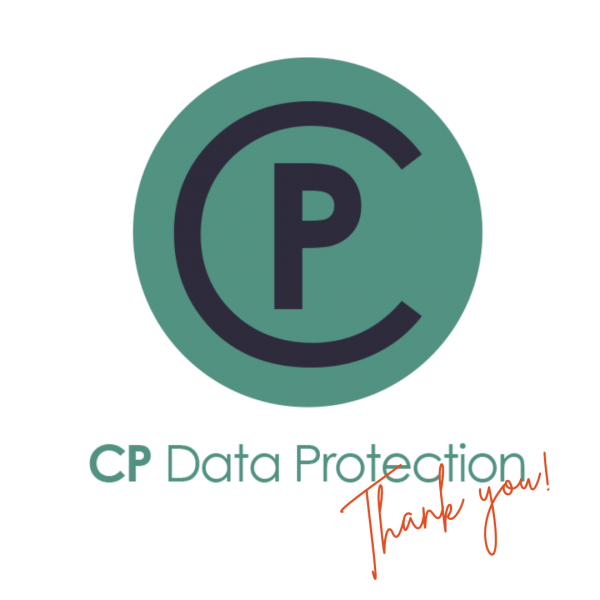 CP Data Protection logo and the words Thank You!