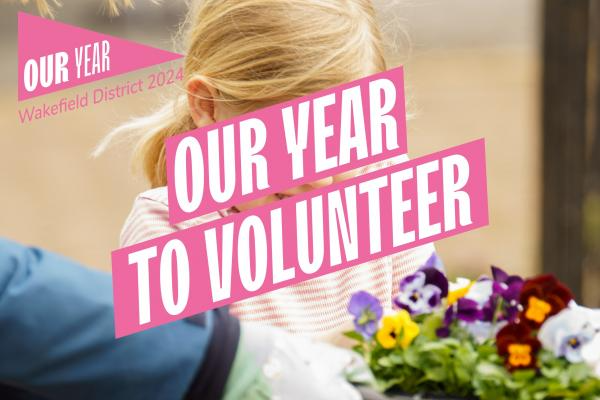 Our Year to volunteer graphic