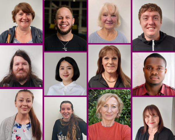 Collage of Blackpool Researching Together team member headshots.