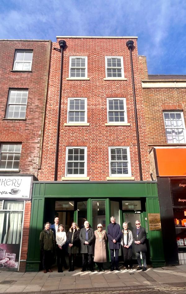 Opening ceremony at 24 High Street, Wisbech.