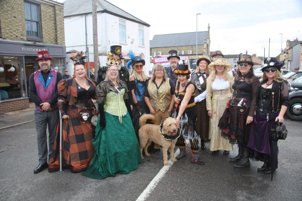 People in costume for Whittlesey Festival parade