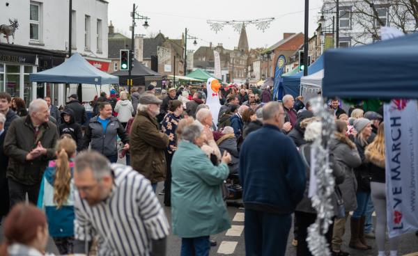 Crowds enjoy March Christmas Market