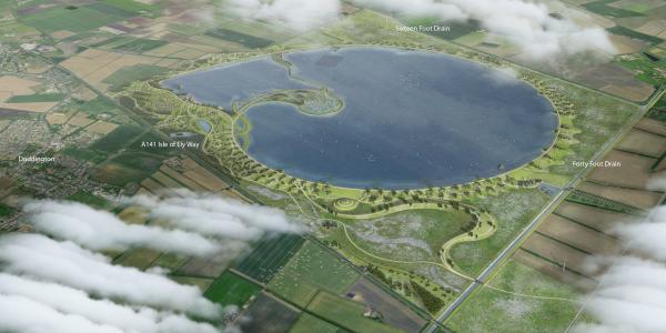 Fenland reservoir artist impression of how it could look