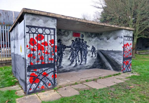 Photo of Remembrance Mural in Wimblington