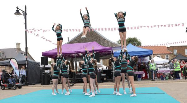 Gymnast display at Whittlesey Festival 2025