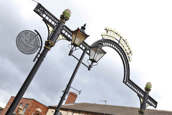 A photo of the Normanton High Street arch