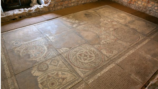 Roman mosaic pavement