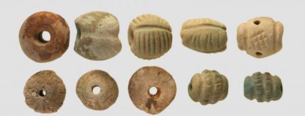 A set of stone beads