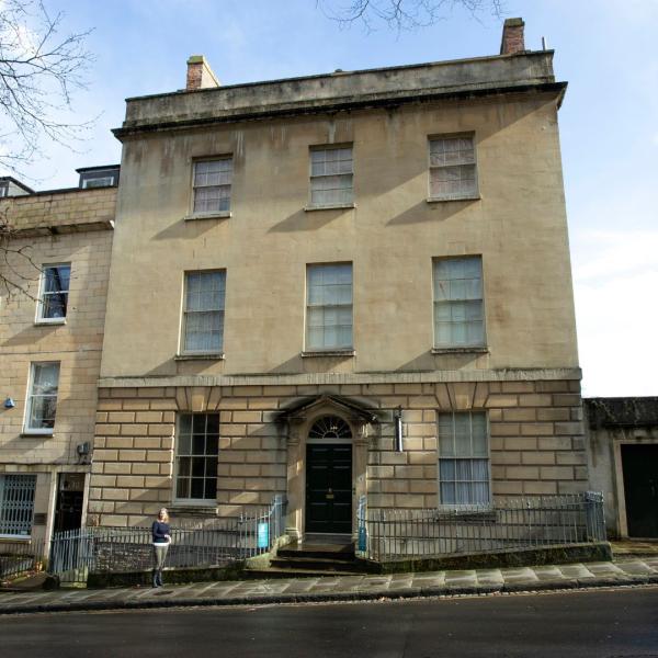 A sandstone Georgian townhouse