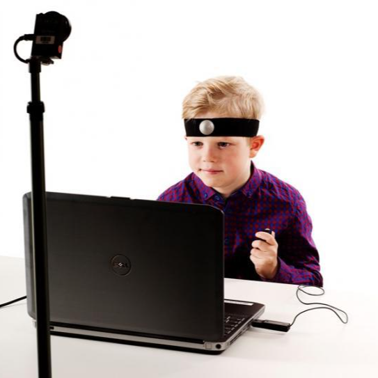 Child using the QbTest