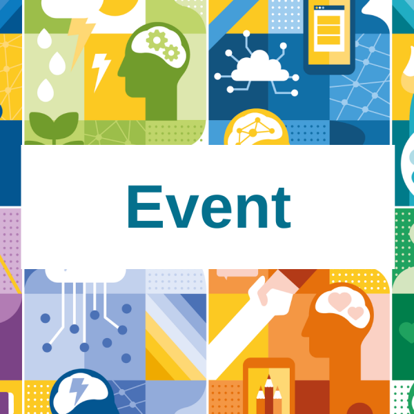  a colourful graphic representing different aspects of mental health, with the word 'event' in the centre