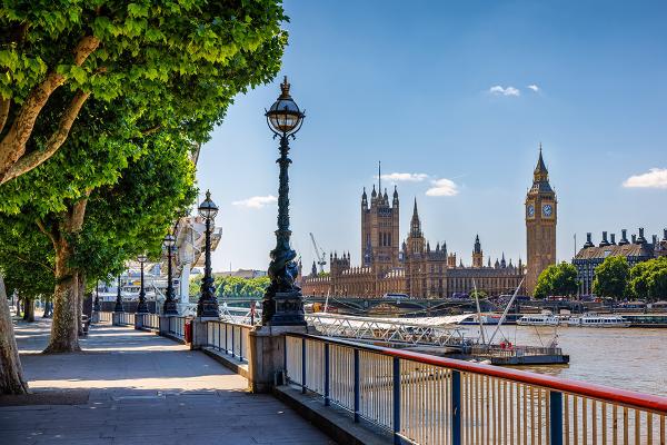 Palace of Westminster from across River Thames