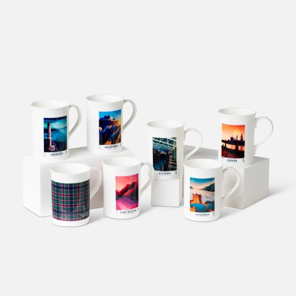Caledonian Sleeper bone china mugs