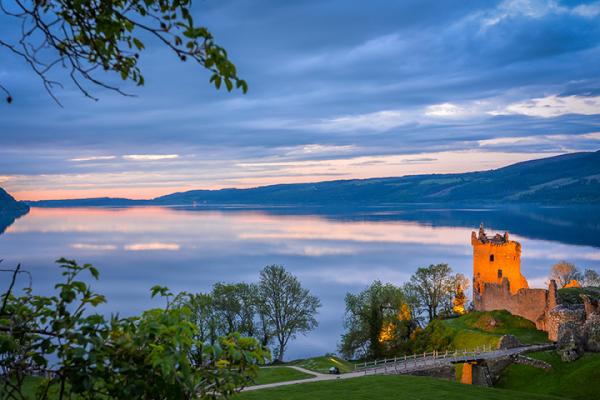 Uruquart Castle by Loch Ness
