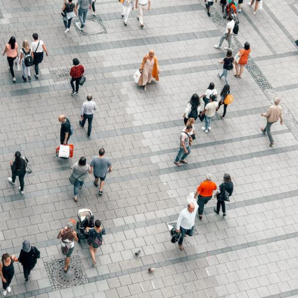 People in street