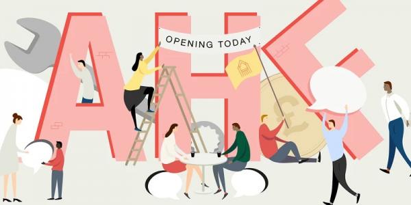 Architectural Heritage Fund logo with illustrated people