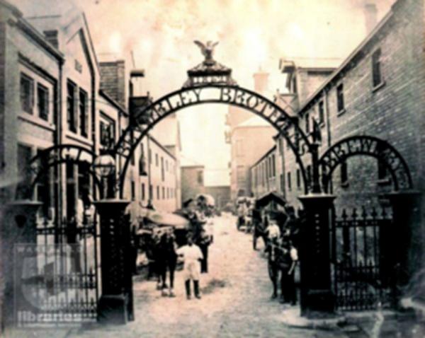 Beverley Brothers' brewery gates entering into the brewery