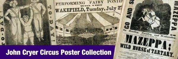 Three circus posters from the John Cryer Circus Poster Collection