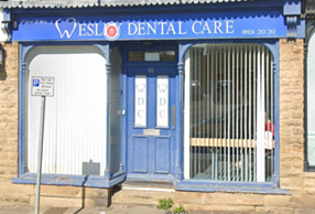 Wesley Dental Care shopfront in Ossett pre funding improvements