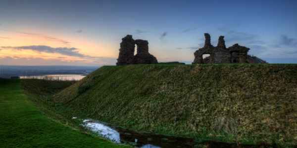 Sandal castle at sunset