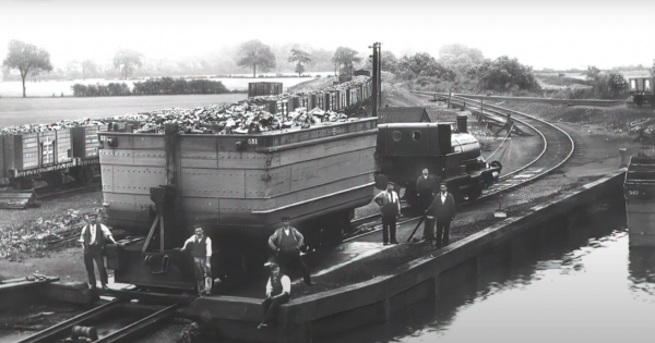 Tom Puddings coal transportation historic photo